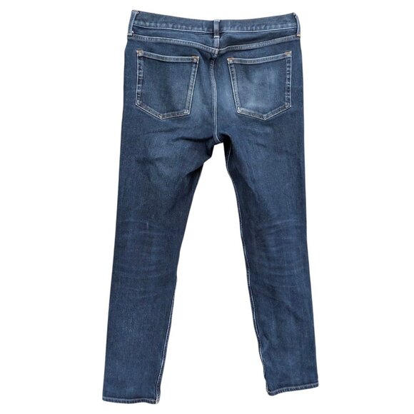 Everlane Uniform Slim Fit Jeans Mens Blue Cotton Stretch Denim Size 32x34 - Picture 2 of 11